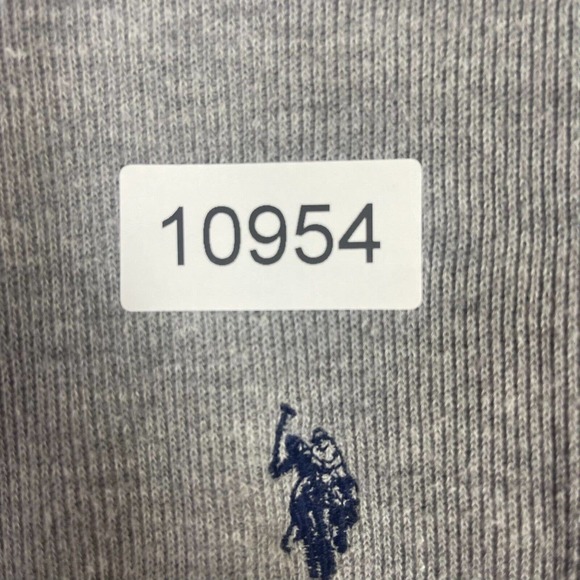 U.S. Polo Assn. Sweater Adult Extra Large Tall Gray Mock Neck 1/4 Zip Mens - Picture 12 of 12